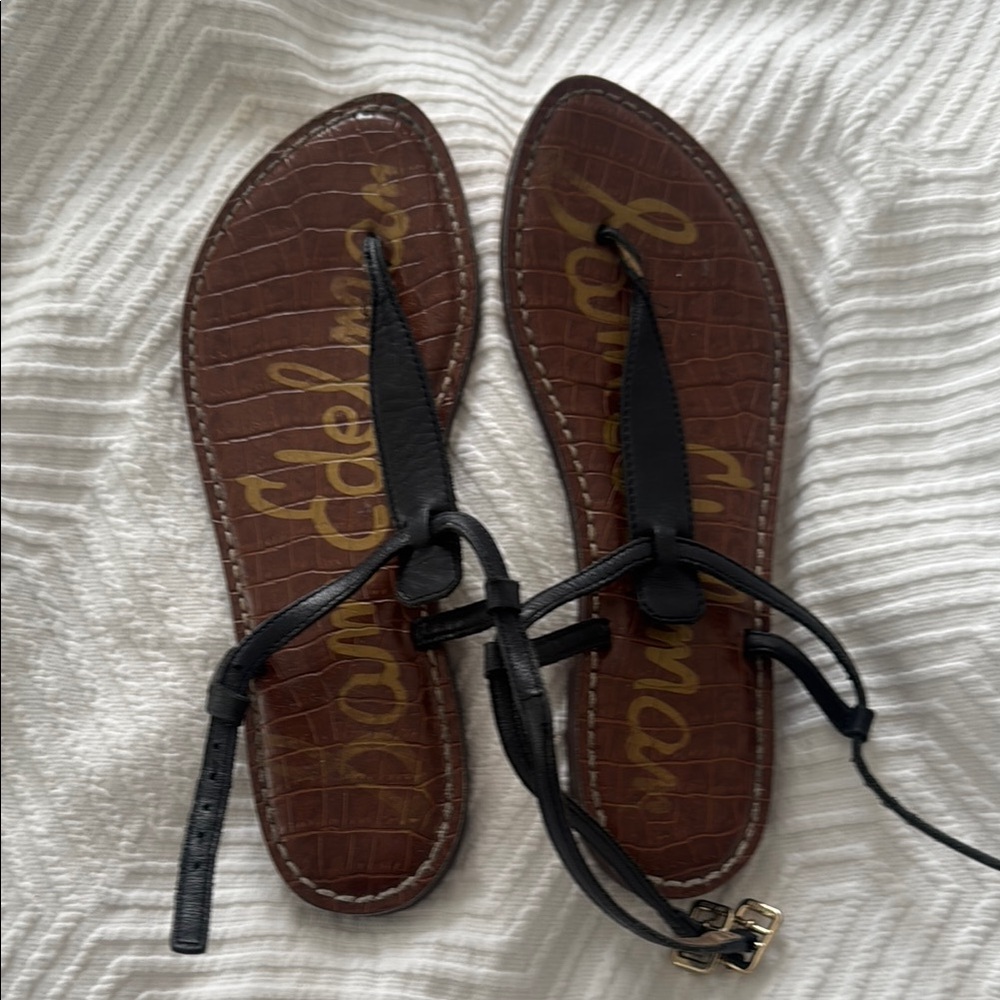 Sam Edelman Black Sandals Elegant and Comfortable